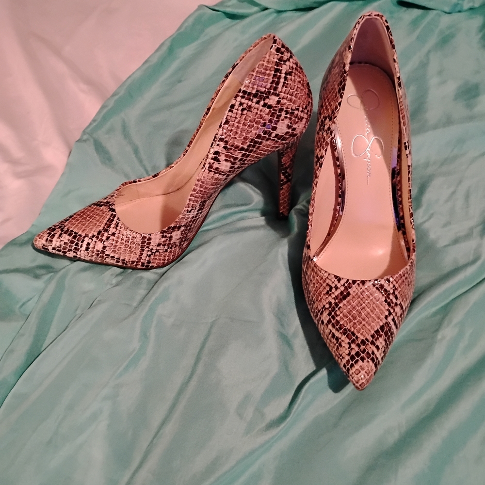 Jessica Simpson Snakeskin Heels